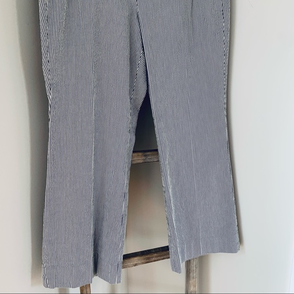 J. Crew Teddie Striped Cropped Sailor Inspired Kick Pant Size 10 - Picture 6 of 14